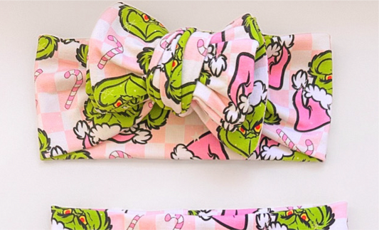 Oversized Bow - Grinchy